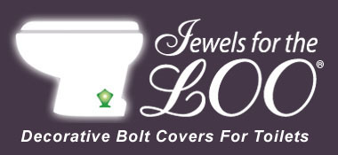 Decorative Bolt Covers for Toilets - by Jewels For The Loo