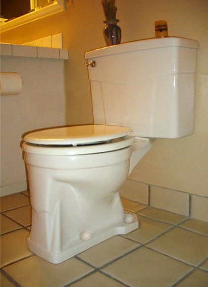 Decorative Toilet Bolt Caps - Beige Spiral